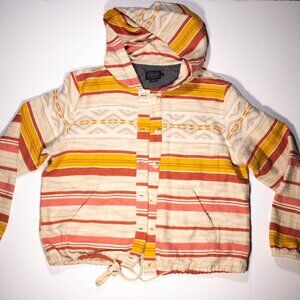 100% Cotton Pendleton Aztec Western Geometric Jacket with hood